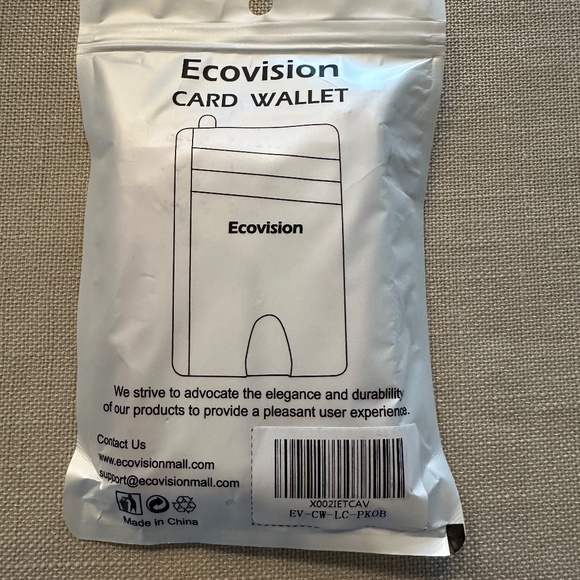 ECOVISION LOT OF TWO CARD WALLET HOLDERS NEW! STOCKING STUFFERS - Picture 4 of 5
